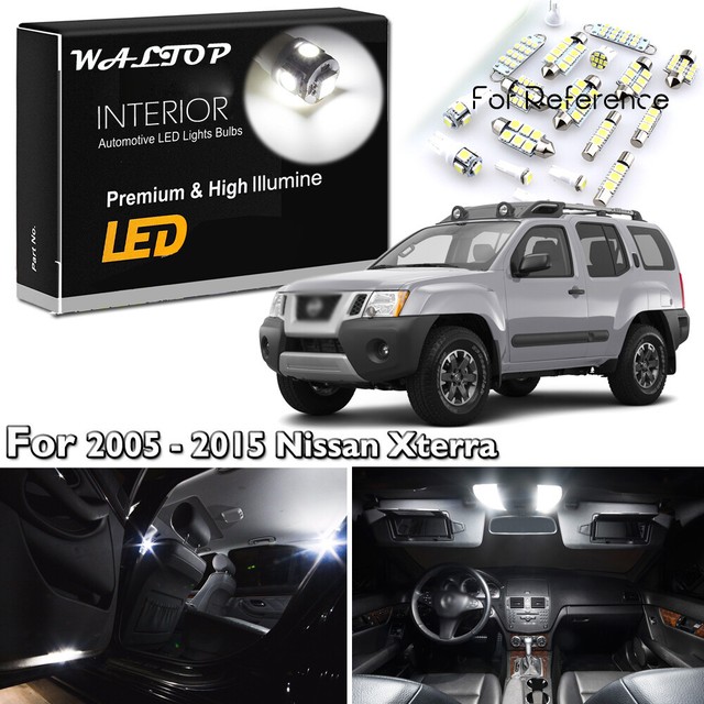 10x White Interior LED Light Package Kit For 2005 2013 2014 2015