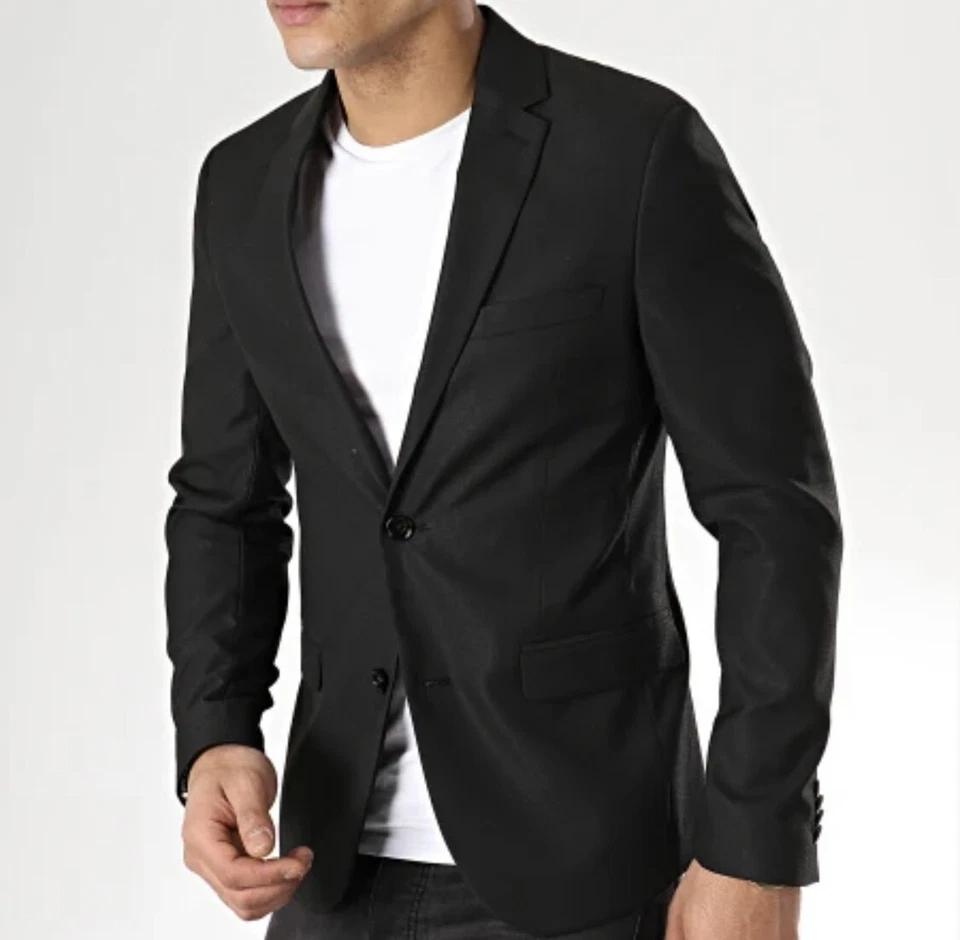 VESTE BLAZER CELIO NOIRE POUR HOMME TAILLE 46 - Photo 2/4