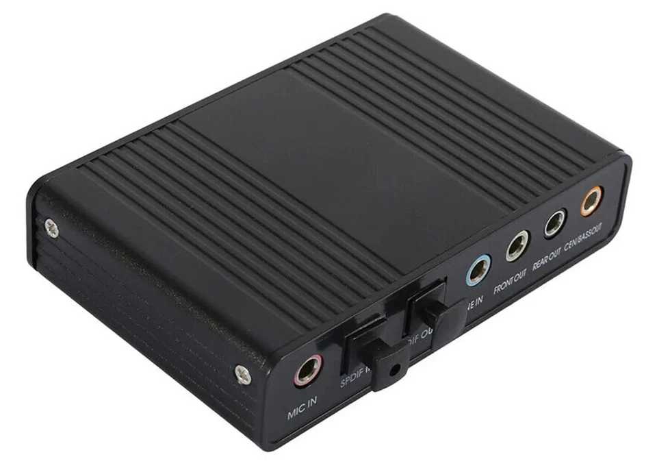 PC Surround Sound Audio Adapter W/5.1 Sound + Digital Optical Audio Input Output - Image 2 of 4