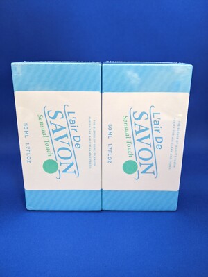 [2Set]×50ml L'air De SAVON Sensual Touch Eau de Toilette Fragrance Paper package