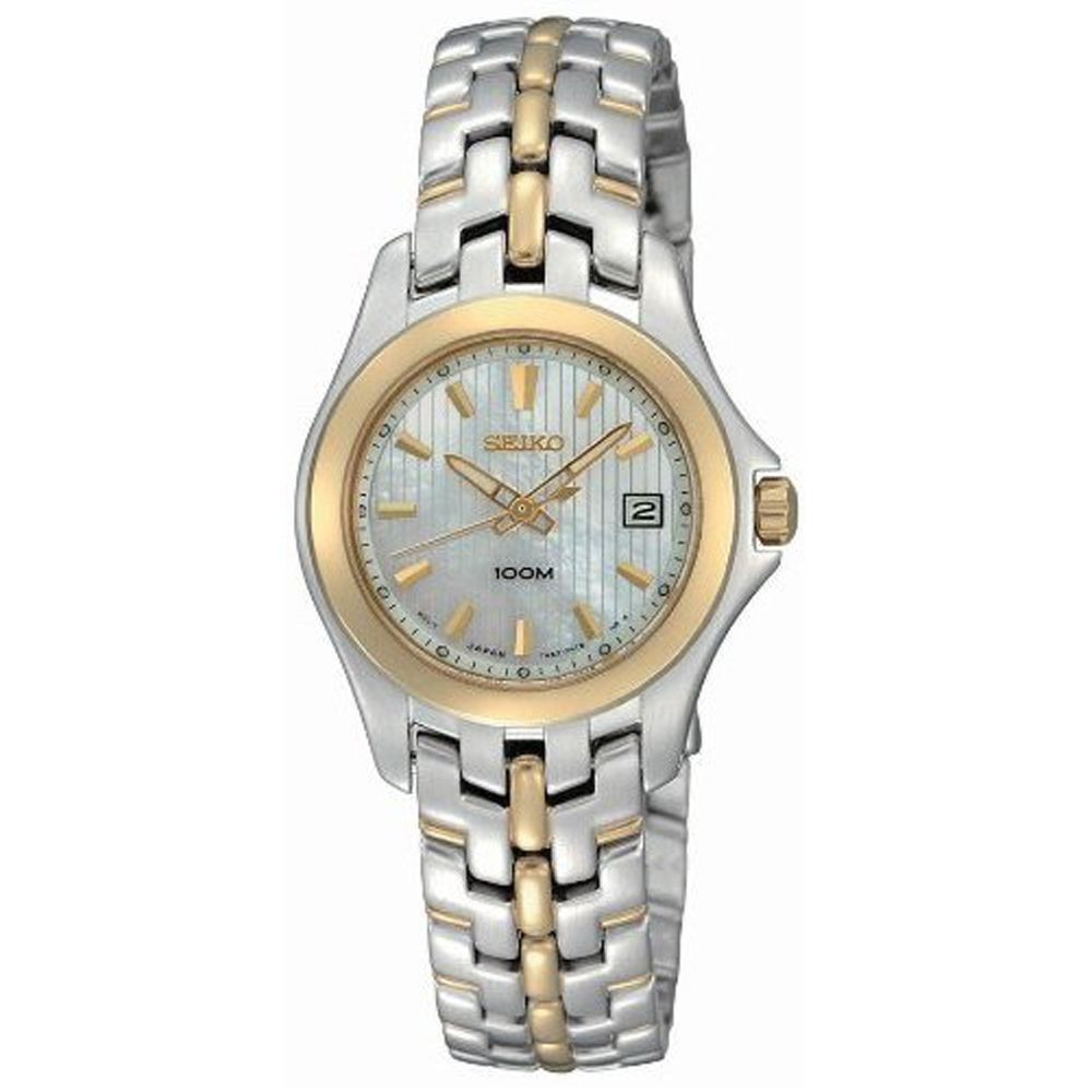 Seiko Silver women’s mother of pearl date watch Seiko Silver Tone Date Mother of Pearl Dial Stainless Steel  main image 4