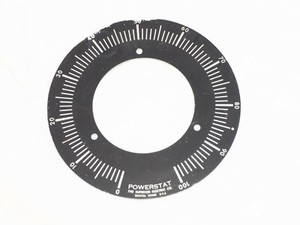  ***Powerstat Variac 4-3/4" dia. Dial Only  Used Condition***