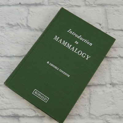 Vintage Introduction to Mammalogy by E. Lendell Cockrum 1962 Ronald Press