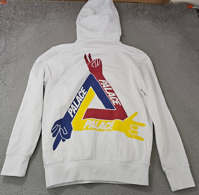 Palace x JCDC2 Jean Charles de Castelbajac Hoodie Mens Small White 