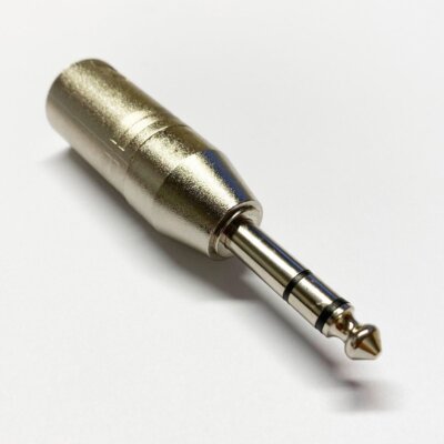 Connector, 3 Pin XLR Male to 1/4'' Stereo Jack Male Adaptor