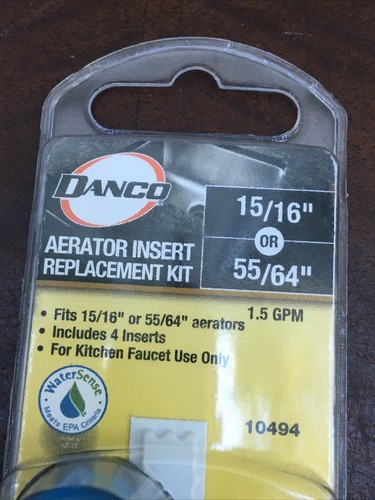 NEW Danco Aerator Insert Replacement Kit 15/16" or 55/64" - 4 Count - 10494 - Picture 2 of 6