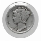 1937 US Silver Liberty Mercury Dime Historic 10 Cent USA Collection Coin LOT-B53