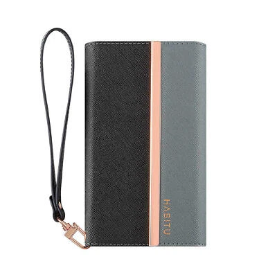 HABITU IPHONE 12 ERIS TRI FOLD WALLET CASE, BLACK *DISTRESSED PKG - Image 1 of 4