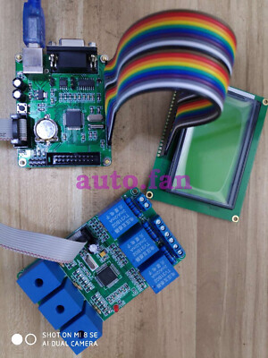 ATT7022 AC voltage Current acquisition board STM32 MCU LCD display ISP download