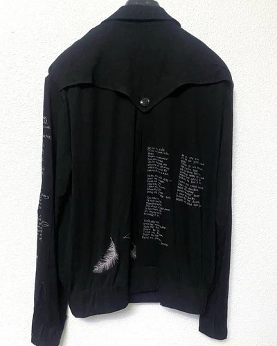Number (N)ine Takahiro Miyashita Black Biker Jacket L  Zip/Button Pockets image 7