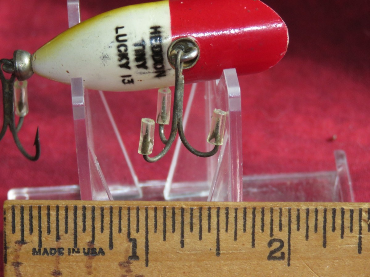 VINTAGE HEDDON TINY LUCKY 13 FISHING LURE GREAT COLOR | eBay