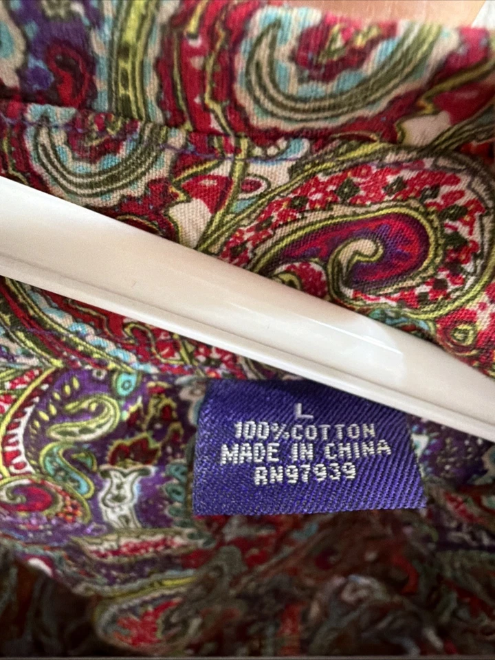 Camisas abotonadas manga larga Alan River, lote de 4, grandes Foto 4 de 4