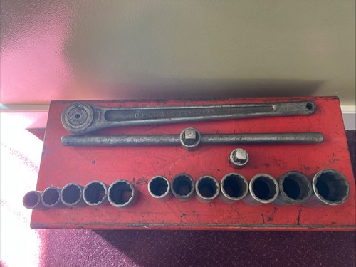VTG Cornwell USA 3/4 Drive 12pt Shallow Deep SAE Chrome Socket Set LOOK 🔥 - Picture 1 of 11