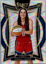Georgia Amoore 2025 Panini Select WNBA Silver Prizms Washington Mystics