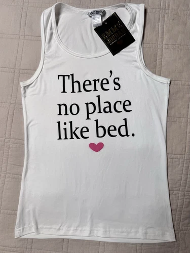 Emme Jordan Woman’s THERES NO PLACE LIKE BED Pajama Top Size L NWT
