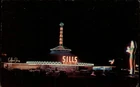 Sills Drive In Las Vegas Nevada vintage postcard night neon signs f670