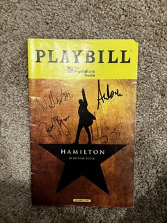 Hamilton Chicago Signed Playbill June 2017 PrivateBank Theatre