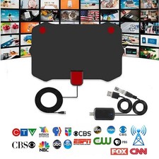 5600 Miles Digital TV Antenna Indoor HDTV Amplified Signal Booster 4K HD 1080P P