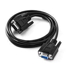 Straight Through DB9 RS232 Serial Cable, 6ft Male to Female 9 Pin Extension