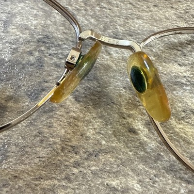 Anne Klein gold and Brown Eyeglass frames only 2003‎  K1028  53  16 130 Anne Klein 2003 K1028 Eyeglasses Frame Only Gold Tortoise  main image 3