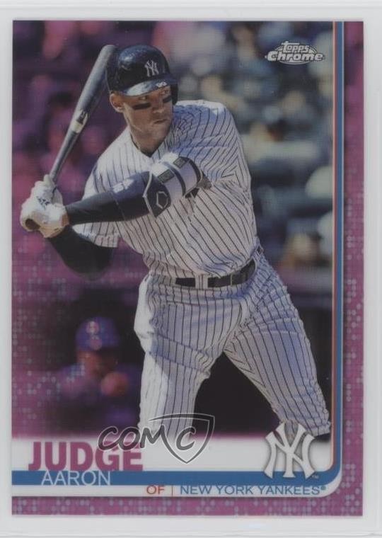 2019 Topps Chrome Pink Refractor Aaron Judge #100 0o84