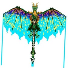 Dragon Kite for Kids  Adults, Easy to Fly Best Beach Kites for Green