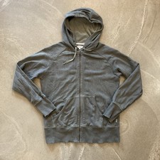 Howies Women’s Grey Hoody Hoodie Full Zip Sweatshirt Size L