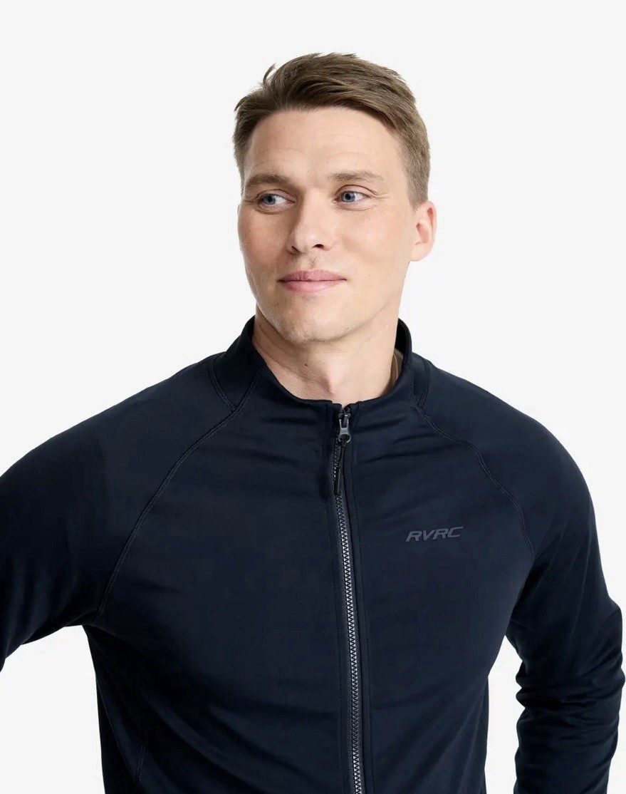 RevolutionRace Paragon Jacket Mens L Navy Full Zip RVRC Softshell RRP £65 image 3