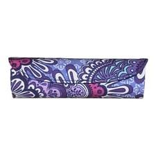Vera Bradley Lilac Tapestry Hard Clip Eyeglass  Readers Case Purple Blue NWOT