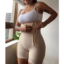 Body con cremallera lateral Prendas moldeadoras Mujeres Control Abdomen Levantador de glúteos Entrenador Faja