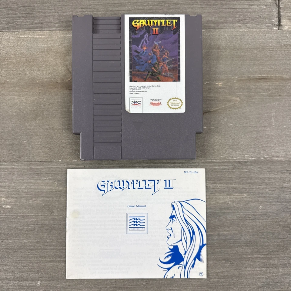 Nintendo NES Gauntlet II 2 con manual de instrucciones folleto probado funciona Foto 2 de 4