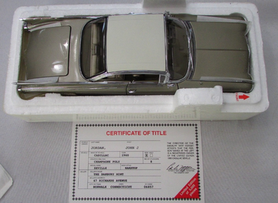 DANBURY MINT LIMITED EDITION 1960 CADILLAC ELDORADO SEVILLE NIB 1