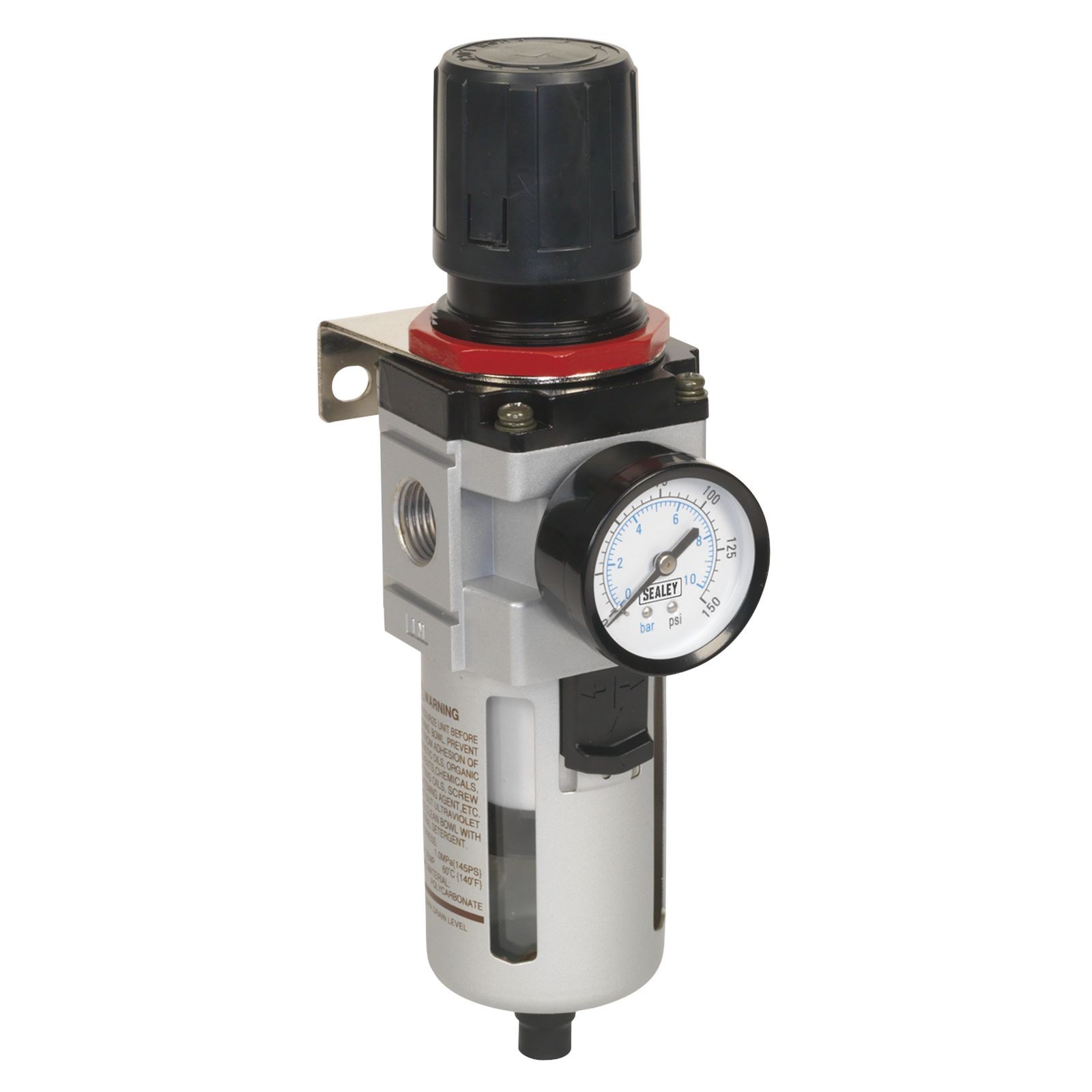 1x Sealey High Flow Air Filter/Regulator - SA4001FR