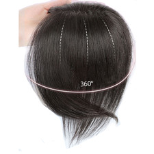 Hairpiece Bangs Bob Top Wigs For Women 100 Real Human Hair Topper Toupee Clip