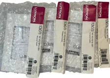 Lutron NT-R3-NFB-WH, Nova T  1 Gang Wallplate Decora Opening, White - Lot of 4