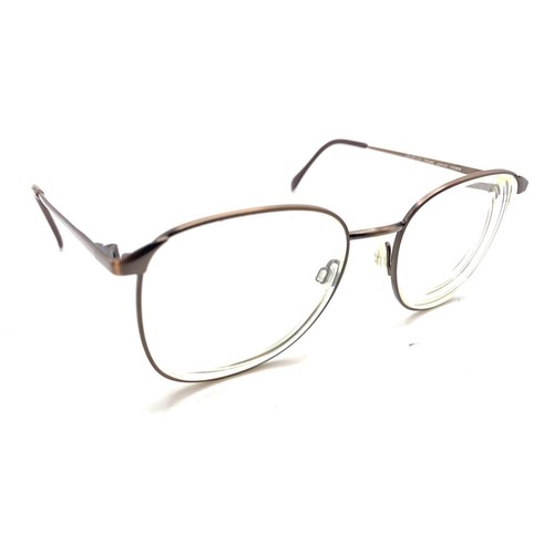 Charmant Color-Co Bronze Brown Square Eyeglasses Frames 54-18 140 Designer