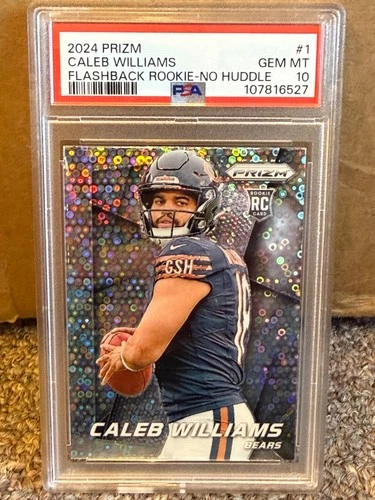 2024 Prizm Caleb Williams PSA 10 GEM DISCO #301 ROOKIE RC Chicago Bears