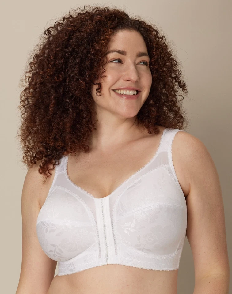 Playtex 18 Hour Easier On Front-Close Wirefree Bra Flex Back Women Comfort Strap