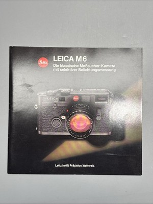 Leitz Leica M6 Broschüre Prospekt #P5