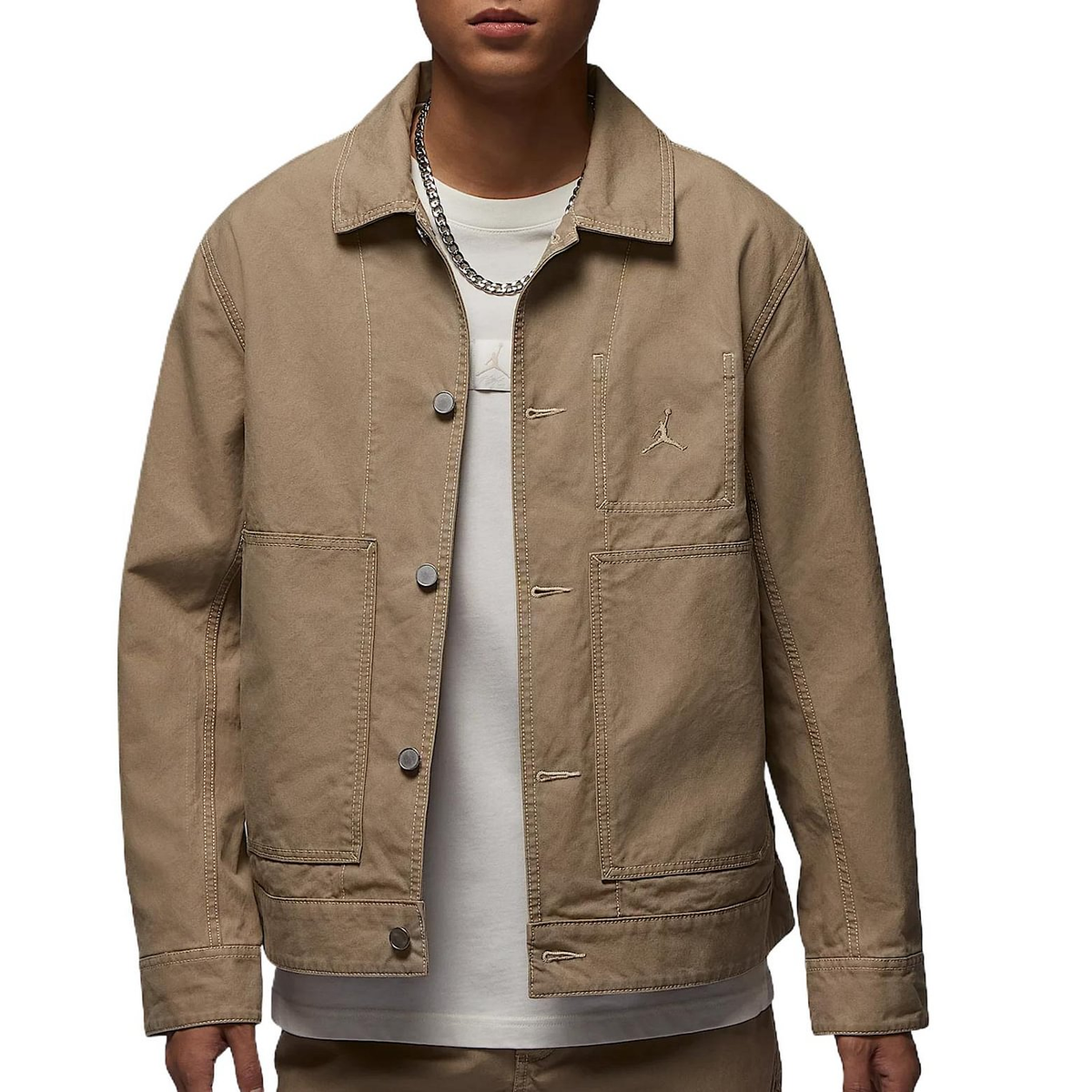 Jordan Essentials Chicago Jacket Men's Brown HF9318-257 | eBay