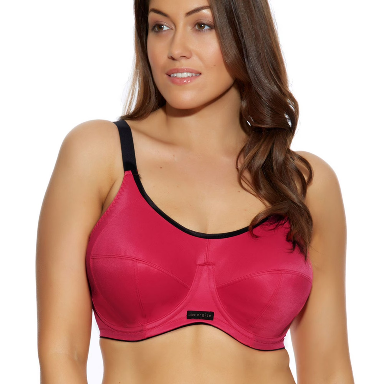 Elomi Energise Underwire Sports Bra EL8041 Pomegranate Pink 36I NWT