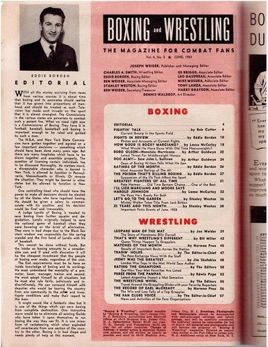ヴィンテージ ボクシング&レスリング 雑誌 1953年 5 個セット | マルシアーノ・ラ・スターザ・ムーア - 画像7/19