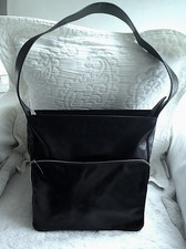 Jil Sander **Schultertasche schwarz **weiches Leder **Top Zustand