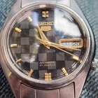 Vintage Seiko 5 Automatic 21Jewels 7019-3131 square pattern dialJapan Made