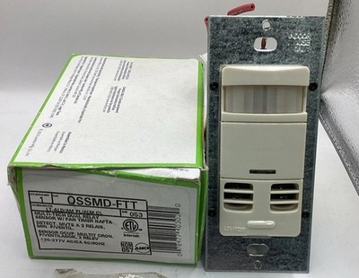 Nob Leviton OSSMD-FTT Multi Tech Dual Relay Sensor W/Fan Timer switch