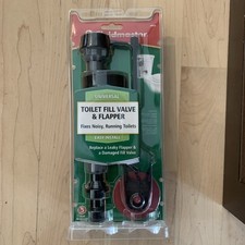 Fluidmaster 400CR Universal Toilet Fill Valve and Flapper Repair Kit