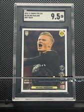 Panini 2020-21 FIFA 365 Erling Haaland Grey Back #8 Borussia Dortmund SGC 9.5