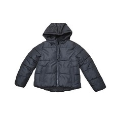 Swiss Tech Boys Puffer Jacket Hooded Zip Front Black Size M 7-8