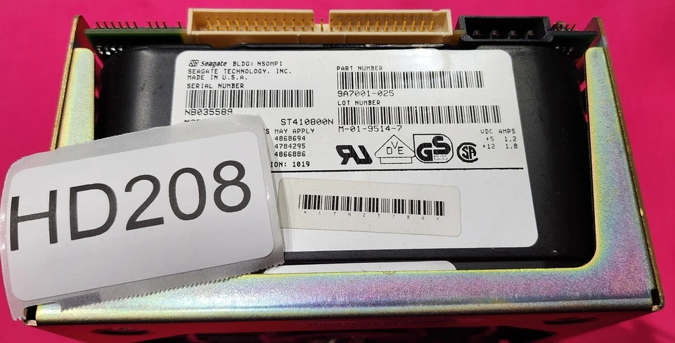 HD0208 - ST410800N 9A7001-025 SEAGATE 9GB ELITE 5.25INCH FULL HEIGHT - UNTESTED - Image 2 of 4