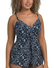 NWT MIRACLESUIT LOVE KNOT TANKINI ONLY SWIMSUIT TOP, SIZE 14 140